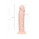 Фаллоимитатор RealStick Silicone Gabriel M, сайлекспан, телесный, 20 см