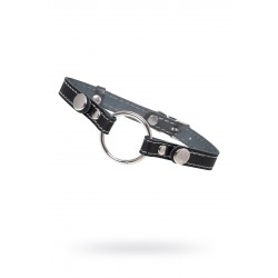 Кляп Кольцо 46 мм с белои строчкои Pecado BDSM, натуральная кожа Кляп Кольцо 46 мм с белои строчкои Pecado BDSM, натуральная кожа