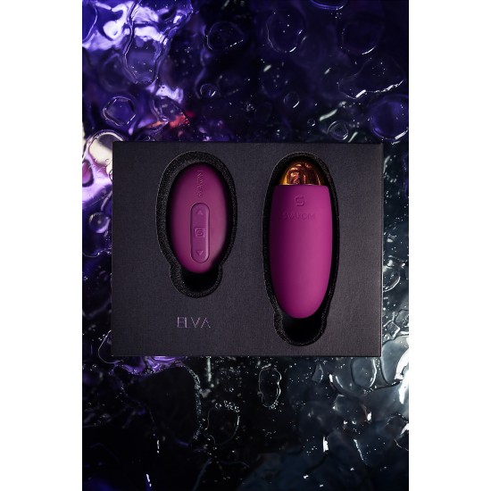 Elva Фиолетовый Вибростимулятор со встроенным аккумулятором