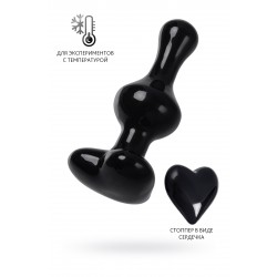 Анальная втулка Sexus Glass, стекло, черная, 9,8 см Анальная втулка Sexus Glass, стекло, черная, 9,8 см