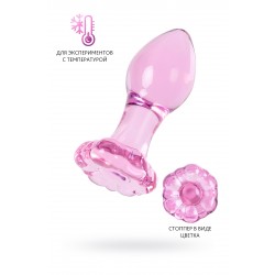 Анальная втулка Sexus Glass, стекло, розовая, 8,3 см Анальная втулка Sexus Glass, стекло, розовая, 8,3 см