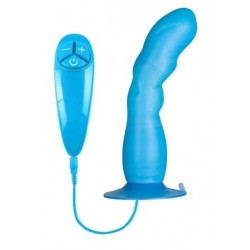 Голубой вибратор для G-точки BUNNY ICY - 18 см. Голубой вибратор для G-точки BUNNY ICY - 18 см.