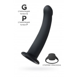 Анальный фаллоимитатор POPO Pleasure by TOYFA с изгибом S, силикон, черный, 13 см Анальный фаллоимитатор POPO Pleasure by TOYFA с изгибом S, силикон, черный, 13 см