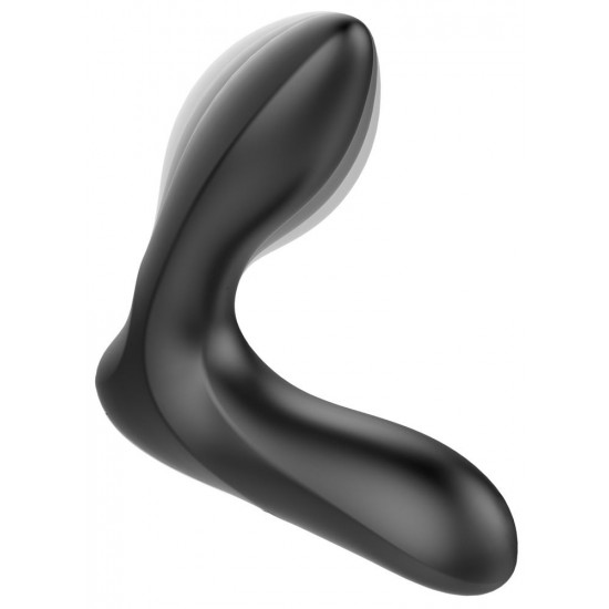 Черная анальная втулка с вибрацией и функцией расширения Inflatable Vibrating Prostate Plug