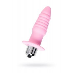 Анальная вибровтулка Eromantica, Princess, силикон, розовая, 9 см Анальная вибровтулка Eromantica, Princess, силикон, розовая, 9 см