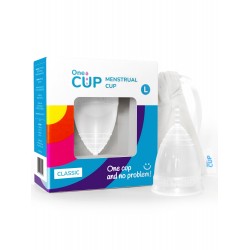 Прозрачная менструальная чаша OneCUP Classic - размер L Прозрачная менструальная чаша OneCUP Classic - размер L