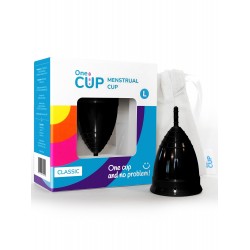 Черная менструальная чаша OneCUP Classic - размер L Черная менструальная чаша OneCUP Classic - размер L