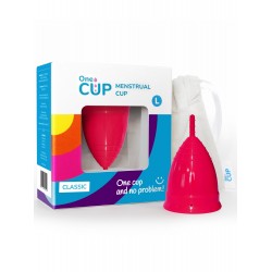 Розовая менструальная чаша OneCUP Classic - размер L Розовая менструальная чаша OneCUP Classic - размер L