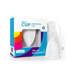 Белая менструальная чаша OneCUP Classic - размер L Белая менструальная чаша OneCUP Classic - размер L