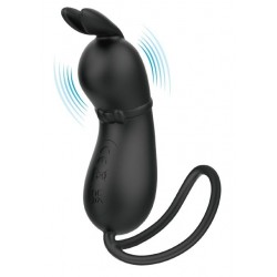 Черное виброяйцо Rosalie в виде зайчика Черное виброяйцо Rosalie в виде зайчика