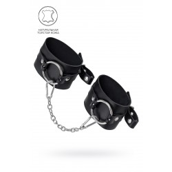 Оковы Pecado BDSM, из толстой кожи с люверсами, натуральная кожа, чёрные Оковы Pecado BDSM, из толстой кожи с люверсами, натуральная кожа, чёрные