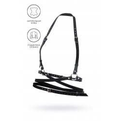 Портупея Pecado BDSM, Осанка, натуральная кожа, чёрная Портупея Pecado BDSM, Осанка, натуральная кожа, чёрная