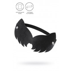 Маска Pecado BDSM, с ушками кошки закрытая, натуральная кожа, чёрная Маска Pecado BDSM, с ушками кошки закрытая, натуральная кожа, чёрная