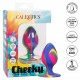 Яркая анальная пробка Cheeky Medium Tie-Dye Plug - 7,5 см.