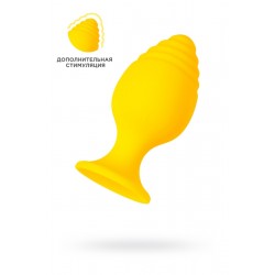 Анальная втулка ToDo by Toyfa Riffle, силикон, желтый, 6 см Анальная втулка ToDo by Toyfa Riffle, силикон, желтый, 6 см