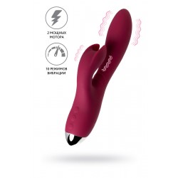 Вибратор с клиторальным стимулятором L'EROINA by TOYFA Mion, силикон, бордовый, 22 см Вибратор с клиторальным стимулятором L'EROINA by TOYFA Mion, силикон, бордовый, 22 см