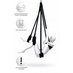 Секс-качели Anonymo, велюр, черные Секс-качели Anonymo, велюр, черные