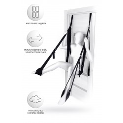 Секс-качели на дверь Anonymo, нейлон, черные Секс-качели на дверь Anonymo, нейлон, черные