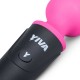 Розово-черный вибромассажер Yiva Power Massager