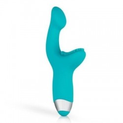 Зеленый вибратор для G-стимуляции с клиторальной щеточкой Yuki G-Spot Vibrator - 19 см. Зеленый вибратор для G-стимуляции с клиторальной щеточкой Yuki G-Spot Vibrator - 19 см.