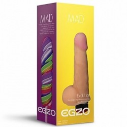 Телесный реалистичный мультискоростной вибратор Mad Lollipop - 17,6 см. Телесный реалистичный мультискоростной вибратор Mad Lollipop - 17,6 см.