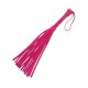 Розовая мини-плеть Королевский велюр - 40 см.