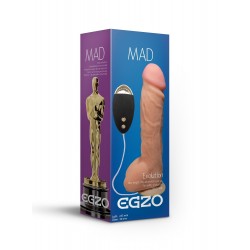 Телесный вибратор-реалистик Mad Oscar - 23,5 см. Телесный вибратор-реалистик Mad Oscar - 23,5 см.
