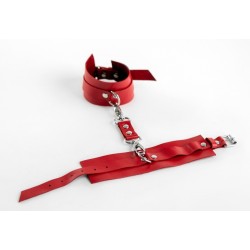 Красные оковы из натуральной кожи Красные оковы из натуральной кожи