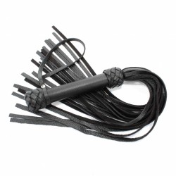 Черная плеть с плетением турецкие головы - 60 см. Черная плеть с плетением турецкие головы - 60 см.