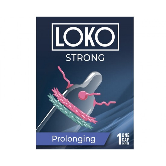 Стимулирующая насадка на пенис LOKO STRONG с продлевающим эффектом