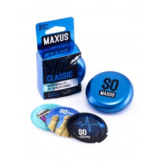 Презервативы MAXUS Классические в железном кейсе № 3, 18 см Maxus Презервативы MAXUS Классические в железном кейсе № 3, 18 см Maxus
