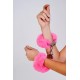 Шикарные наручники с пушистым розовым мехом (Be Mine)