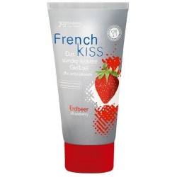Съедобный лубрикант Frenchkiss с ароматом клубники - 75 мл. Съедобный лубрикант Frenchkiss с ароматом клубники - 75 мл.