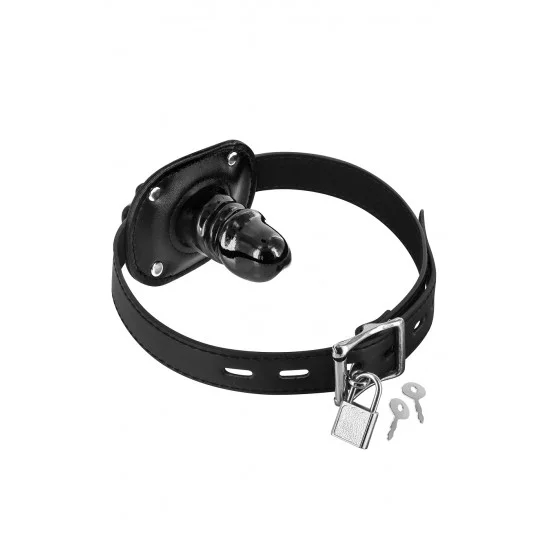 Fetish Tentation Черный кляп с замком 6060281010