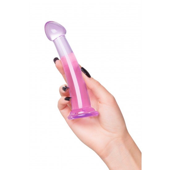 Нереалистичный фаллоимитатор Jelly Dildo S Toyfa Basic, TPE, фиолетовый, 15,5 см