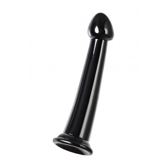 Нереалистичный фаллоимитатор Jelly Dildo M Toyfa Basic, TPE, черный, 18 см