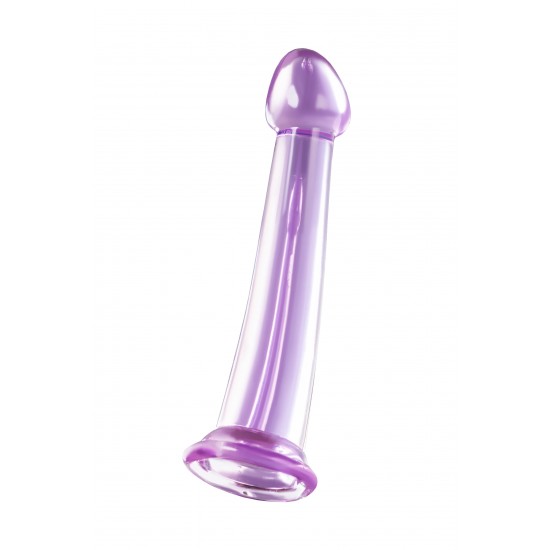 Нереалистичный фаллоимитатор Jelly Dildo M Toyfa Basic, TPE, фиолетовый, 18 см