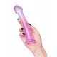 Нереалистичный фаллоимитатор Jelly Dildo M Toyfa Basic, TPE, фиолетовый, 18 см