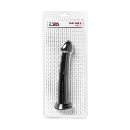 Нереалистичный фаллоимитатор Jelly Dildo L Toyfa Basic, TPE, черный, 20 см 882027-5 Нереалистичный фаллоимитатор Jelly Dildo L Toyfa Basic, TPE, черный, 20 см 882027-5