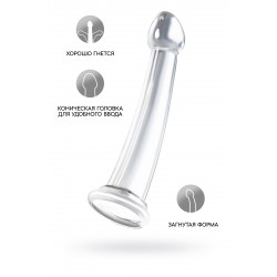 Нереалистичный фаллоимитатор Jelly Dildo XL Toyfa Basic, TPE, прозрачный, 22 см