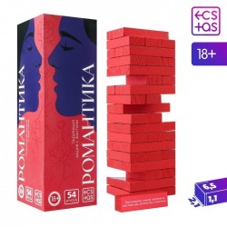 Падающая башня Романтика с фантами 54 бруска