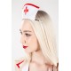 Верхняя часть костюма «Медсестра», Pecado BDSM, корсет, головной убор, бело-красный, 42