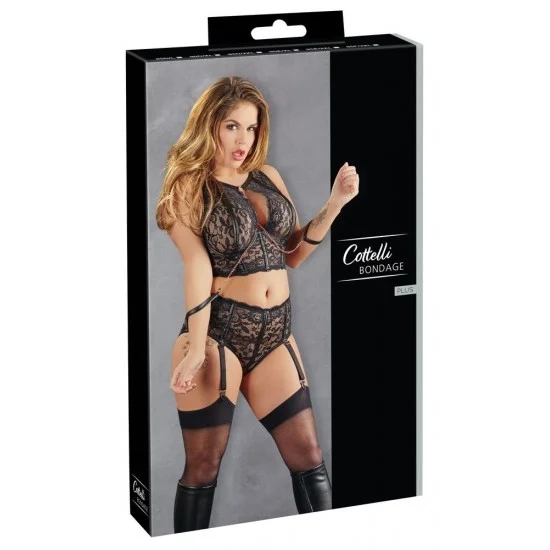 Cottelli Bondage Комплект кружевной с фиксацией, 95D/2XL 22136131451 Cottelli Bondage Комплект кружевной с фиксацией, 95D/2XL 22136131451