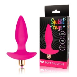 Розовая коническая анальная пробка Sweet Toys - 10,5 см. Розовая коническая анальная пробка Sweet Toys - 10,5 см.