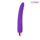 Фиолетовый изогнутый реалистичный вибратор - 18 см.