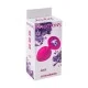 Средняя розовая анальная пробка Emotions Cutie Medium с фиолетовым кристаллом - 8,5 см. 4012-02Lola