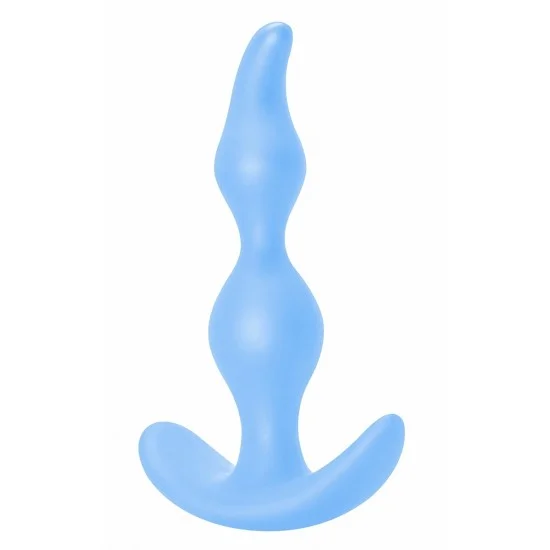 Голубая анальная пробка Bent Anal Plug Black - 13 см. 5002-02lola Голубая анальная пробка Bent Anal Plug Black - 13 см. 5002-02lola