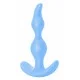 Голубая анальная пробка Bent Anal Plug Black - 13 см. 5002-02lola Голубая анальная пробка Bent Anal Plug Black - 13 см. 5002-02lola
