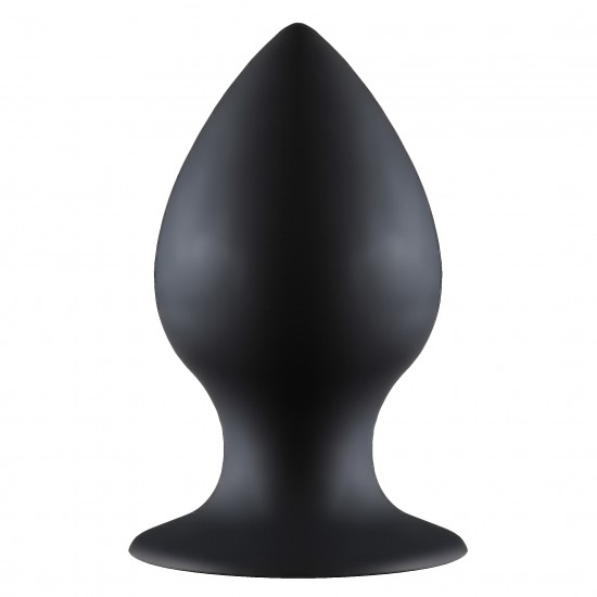 Чёрная анальная пробка Thick Anal Plug Medium - 9,5 см.