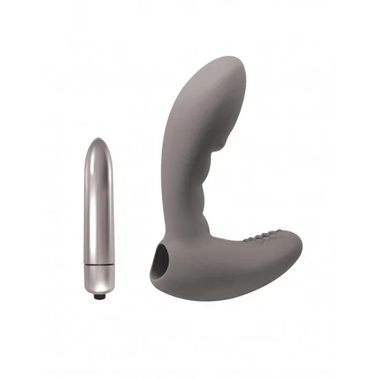 Серый стимулятор простаты с вибрацией Wonder Touch Grey 4220-02Lola Серый стимулятор простаты с вибрацией Wonder Touch Grey 4220-02Lola